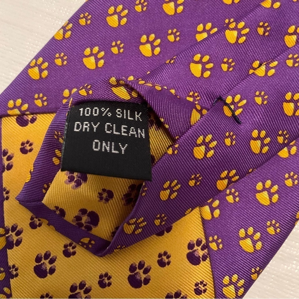 BOYS Silk NOLA Couture LSU Tigers Necktie - Picture 5 of 5